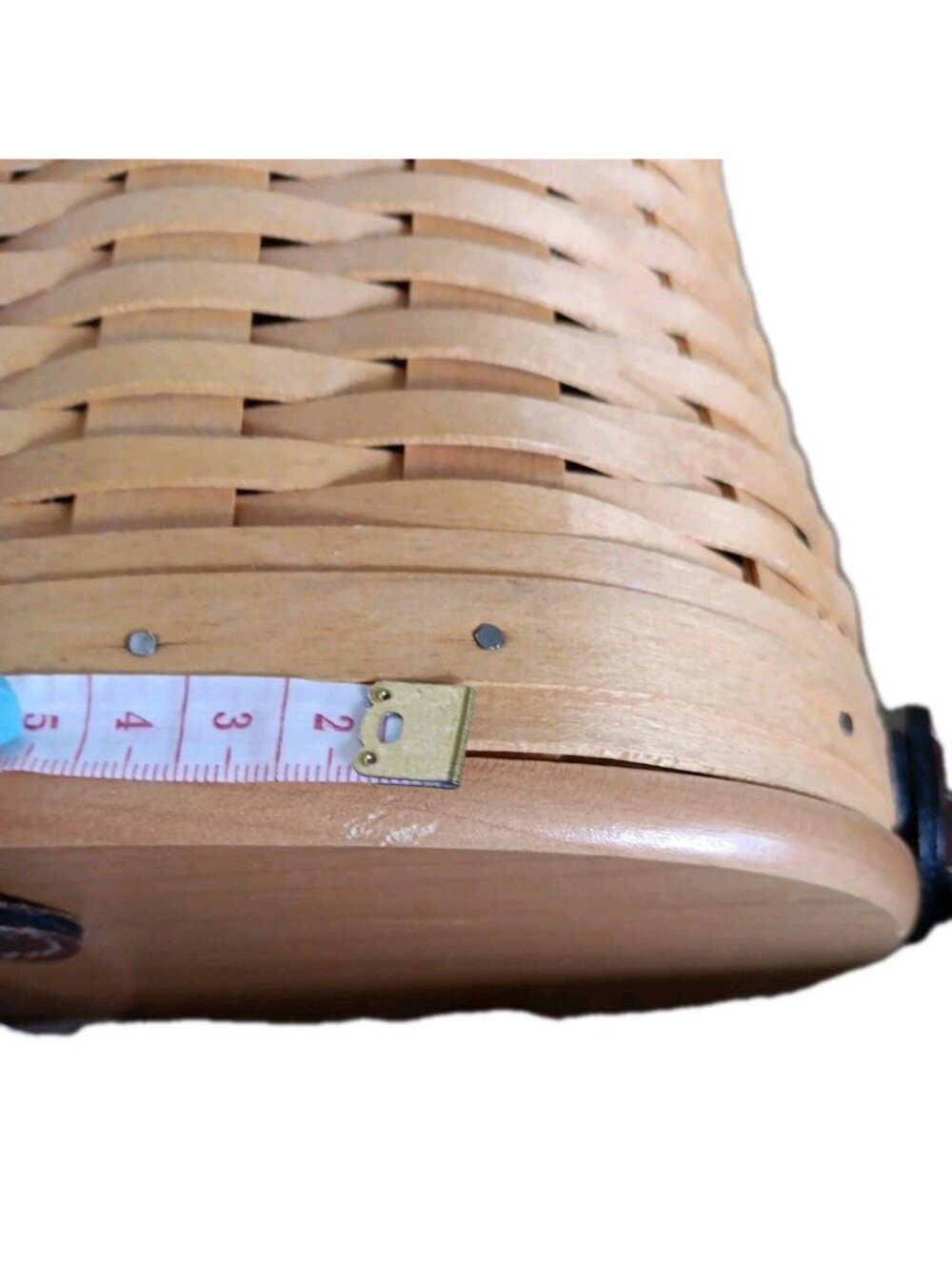 Longaberger 2000 Country Estate Large Saddlebrook Basket Purse Vintage - Picture 10 of 15